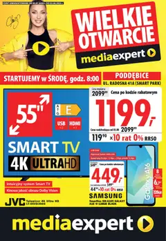 Pogląd gazetki "Wielkie otwarcie - Poddębice, Radosna 41A" ze sklepu Mediaexpert ważnej od 30.07.2025