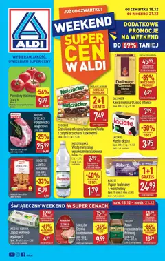 Pogląd gazetki "Okazje na weekend" ze sklepu Aldi ważnej od 18.12.2025