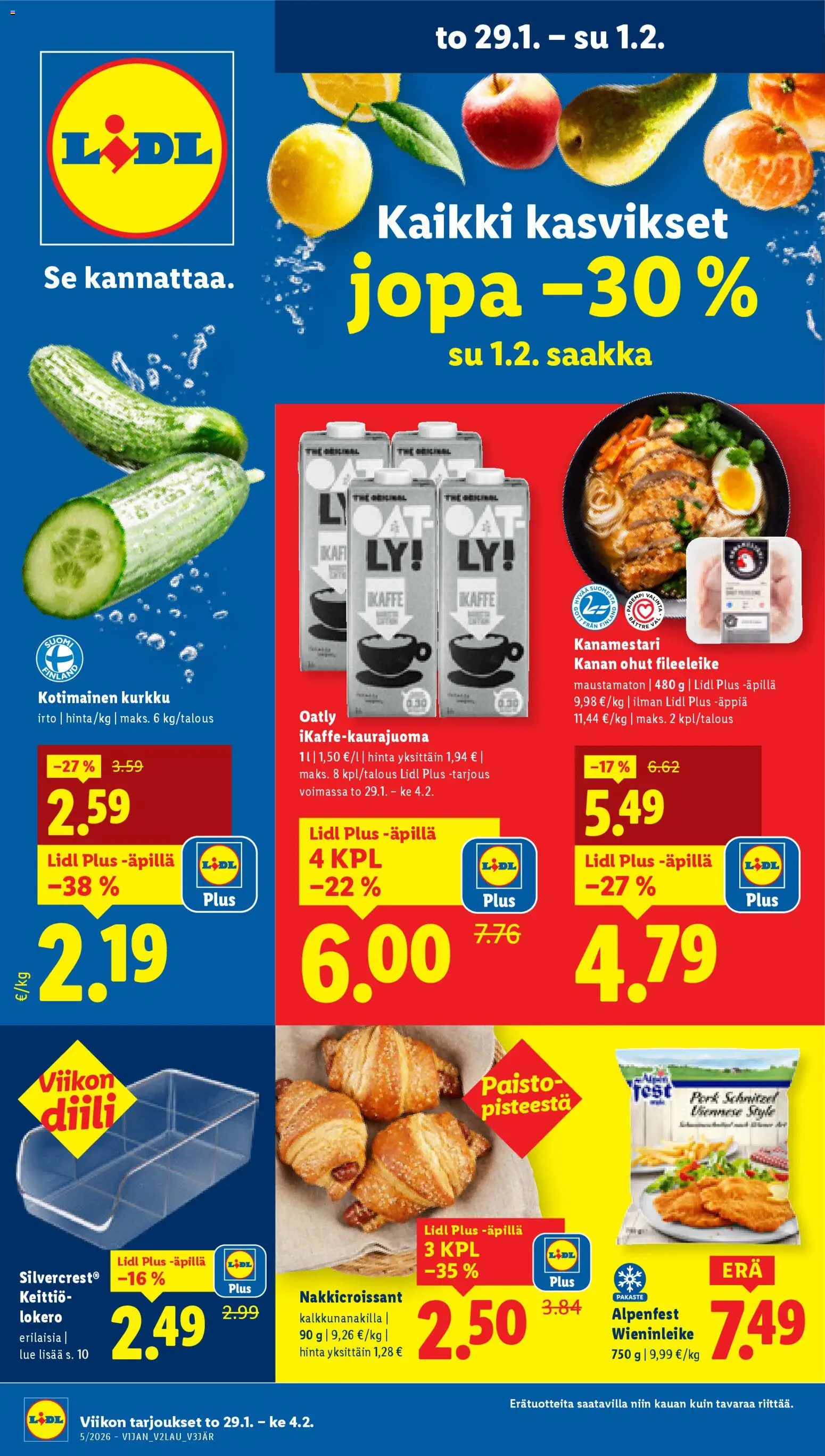 Kaupan Lidl Tarjoukset - Rovaniemi esikatselu, voimassa 29/01/2026