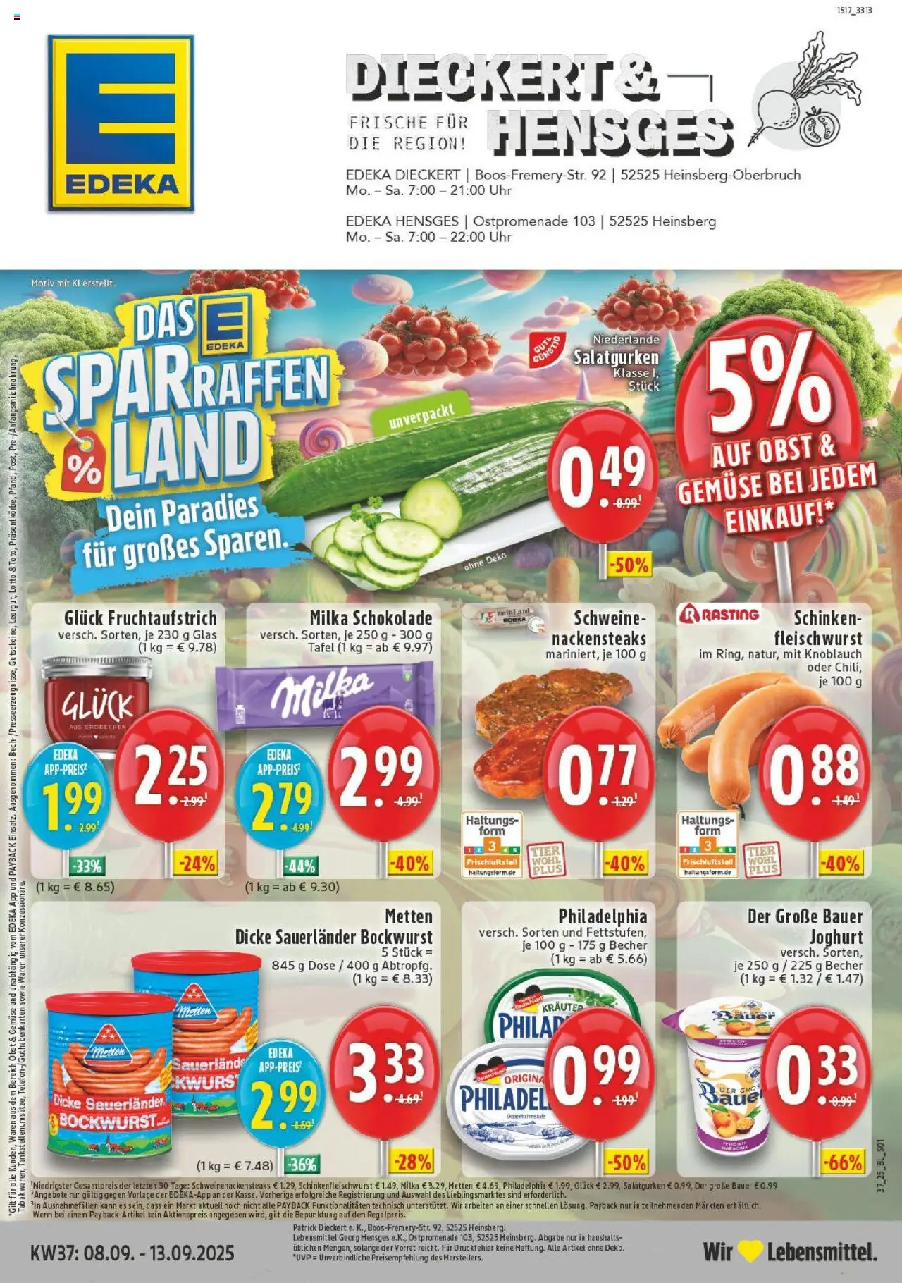 EDEKA Prospekt ab 07.09.2025 - Prospekt Heinsberg Online