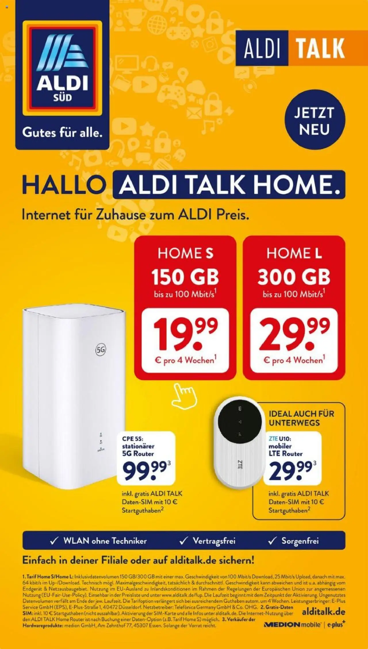 Aldi Süd Aldi Talk Home (vom 06.10.2025 - 18.10.2025)