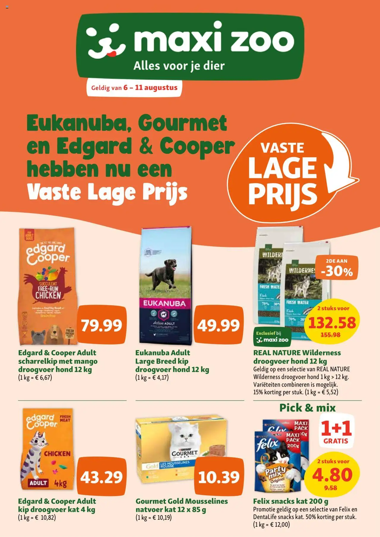 Maxi Zoo shop Folder geldig vanaf 06/08/2025 - Paginanummer 1