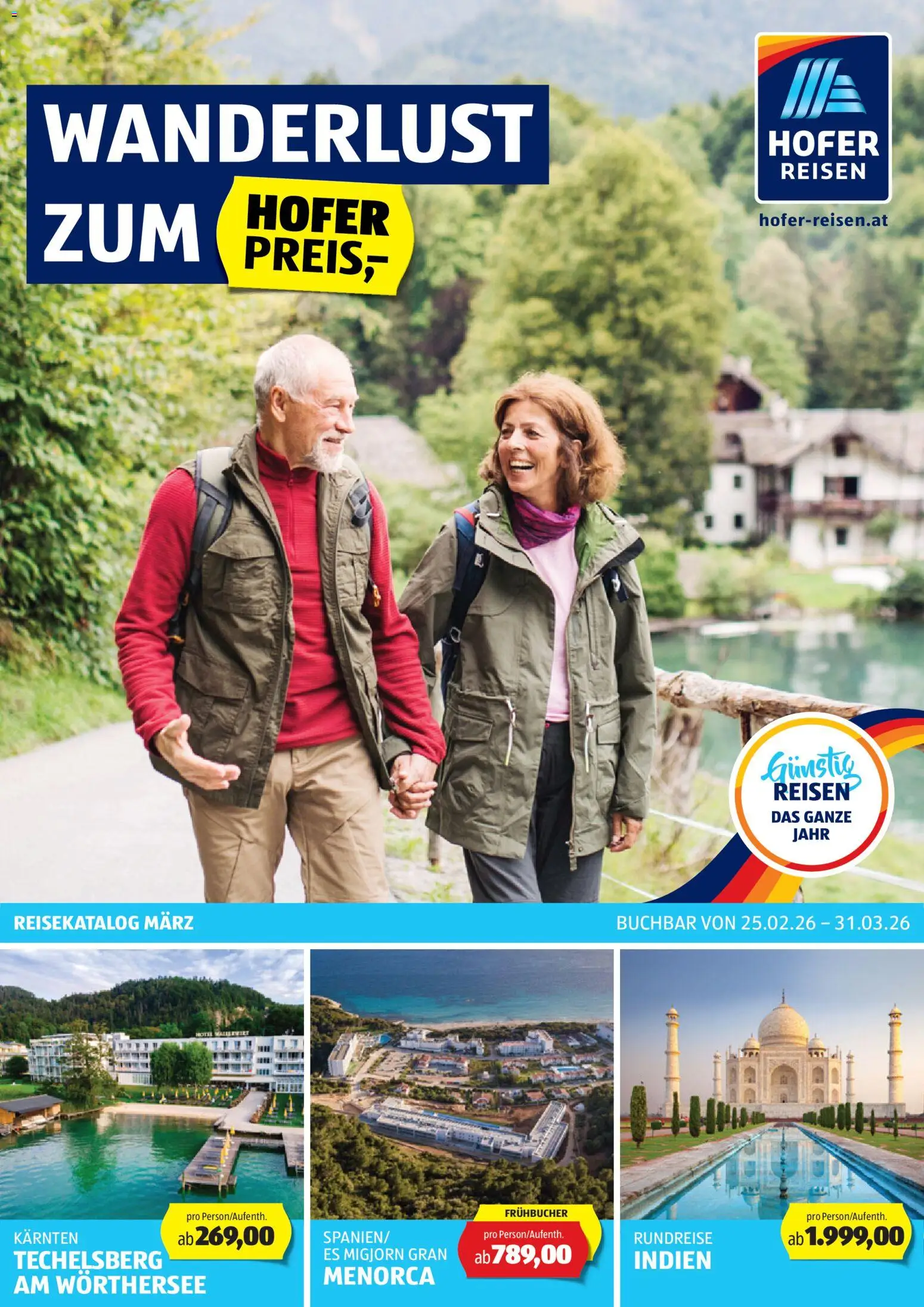 Vorschau der Angebote: Hofer Wanderlust gültig ab 25.02.2026