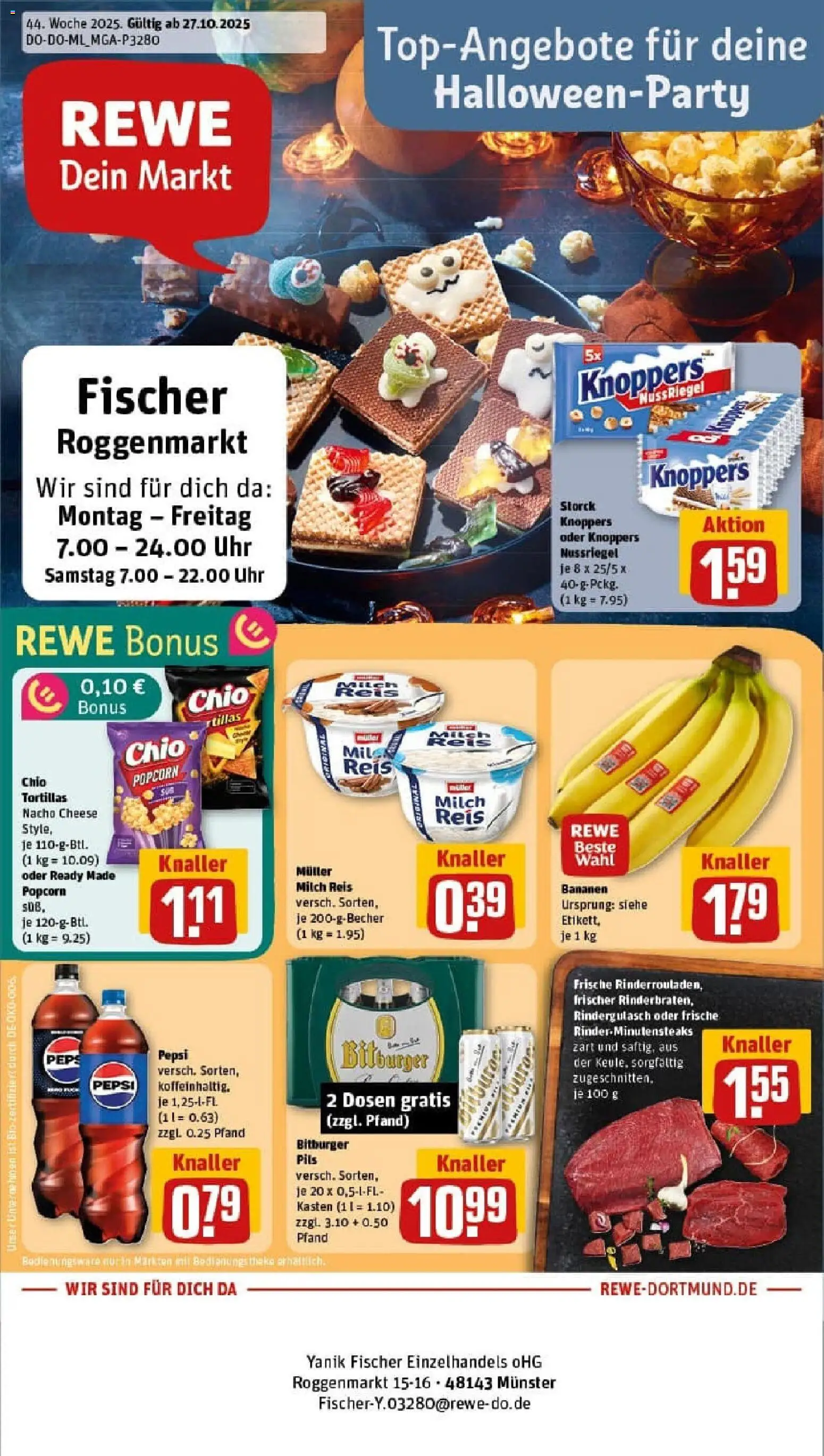 Vorschau von dem Prospekt des Geschäftes Rewe, gültig ab dem 26.10.2025