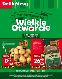 Pogląd gazetki "Delikatesy Centrum gazetka - Żabia Wola Otwarcie" ze sklepu Delikatesy Centrum ważnej od 23.04.2026
