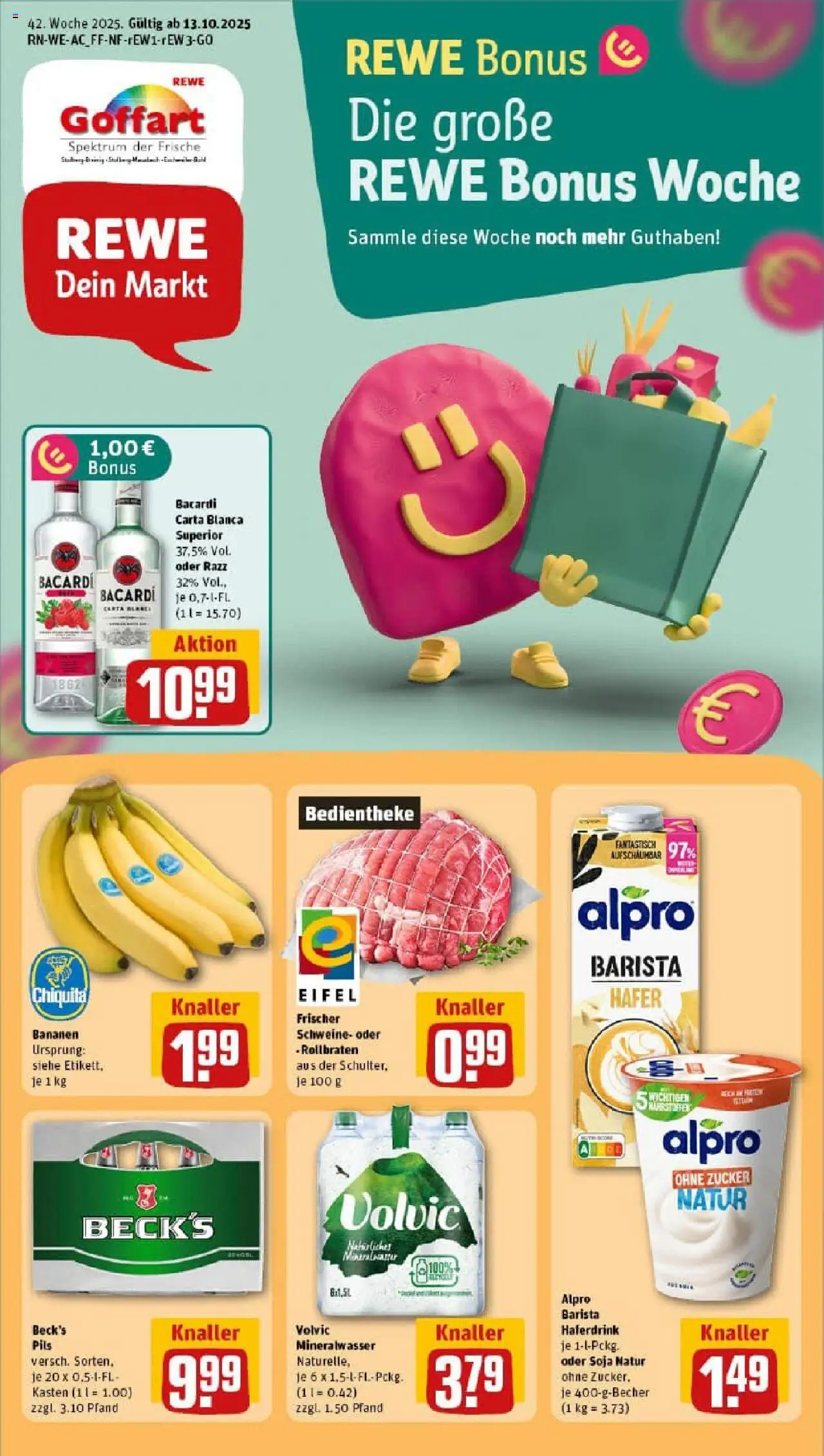 REWE Prospekt ab 13.10.2025 nächste Woche - Prospekt Stolberg / Breinig	