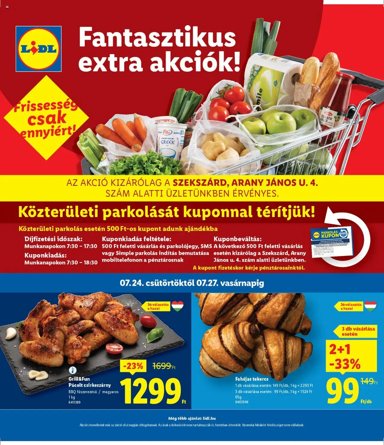 Lidl aktuális szórólap, érvényes 2025.07.24.-től - 1 oldal