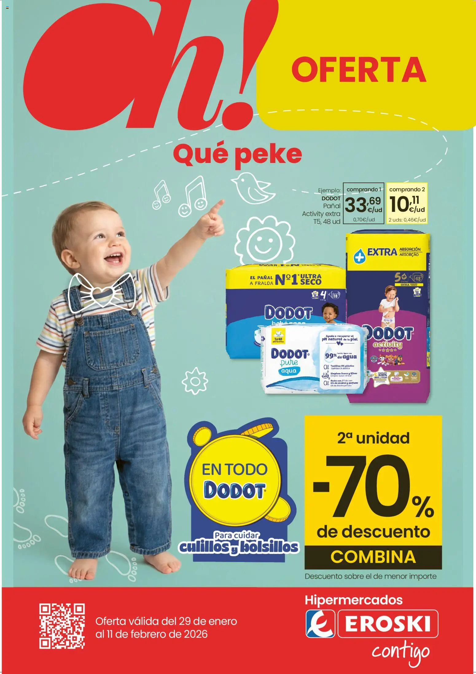 Vista previa del folleto de la tienda Eroski válido desde el 29/01/2026 - Agua, Alcohol, Puré