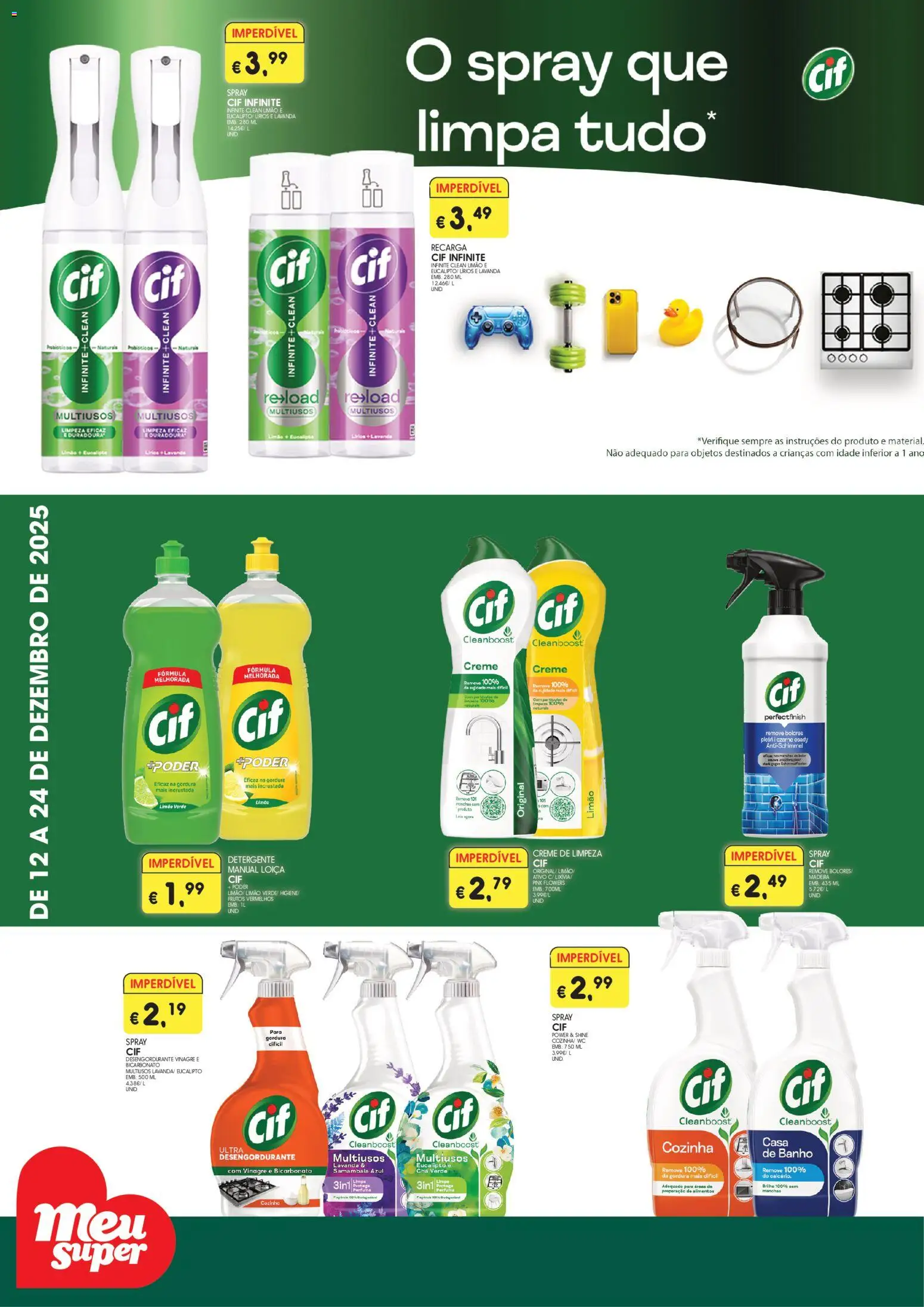 Pré-visualização do folheto da loja Meu Super válida a partir de 12/12/2025