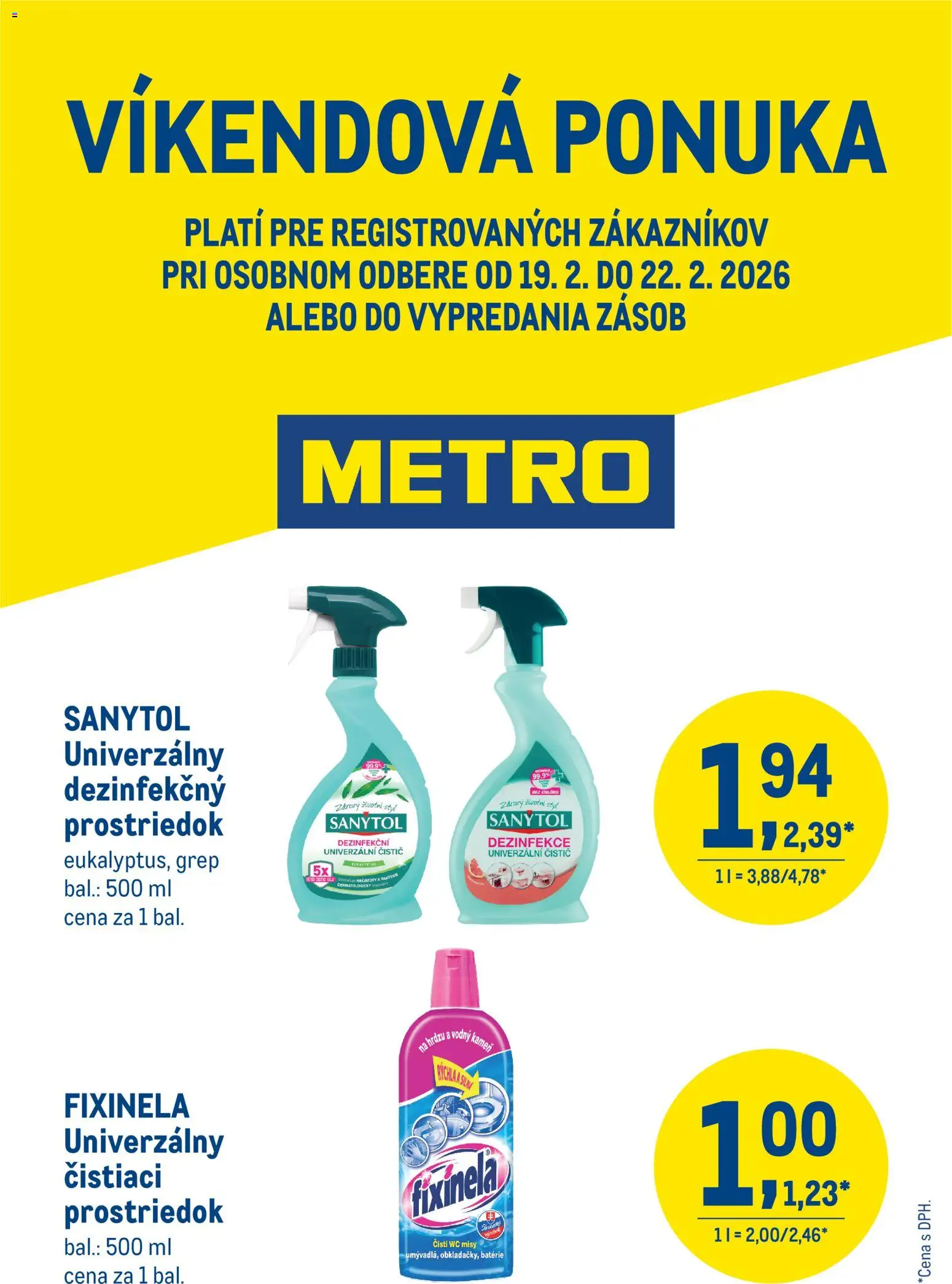 Náhľad Metro letáku platného od 19.02.2026