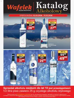 Pogląd gazetki "Wafelek gazetka alkoholowa" ze sklepu Wafelek ważnej od 02.03.2026