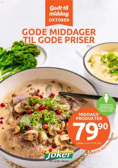 Forhåndsvis Godt til middag fra butikk Joker gyldig fra 02/10/2025