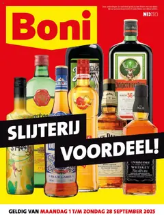 Voorbeeld van Slijterij folder van winkel Boni geldig vanaf 01-09-2025