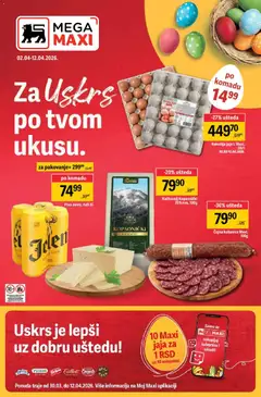 Pregled Mega Maxi kataloga - važi od 02.04.2026