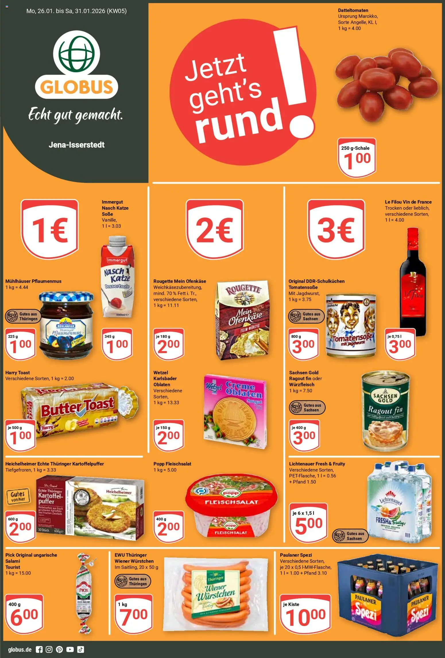 Vorschau von dem Prospekt des Geschäftes Globus, gültig ab dem 26.01.2026