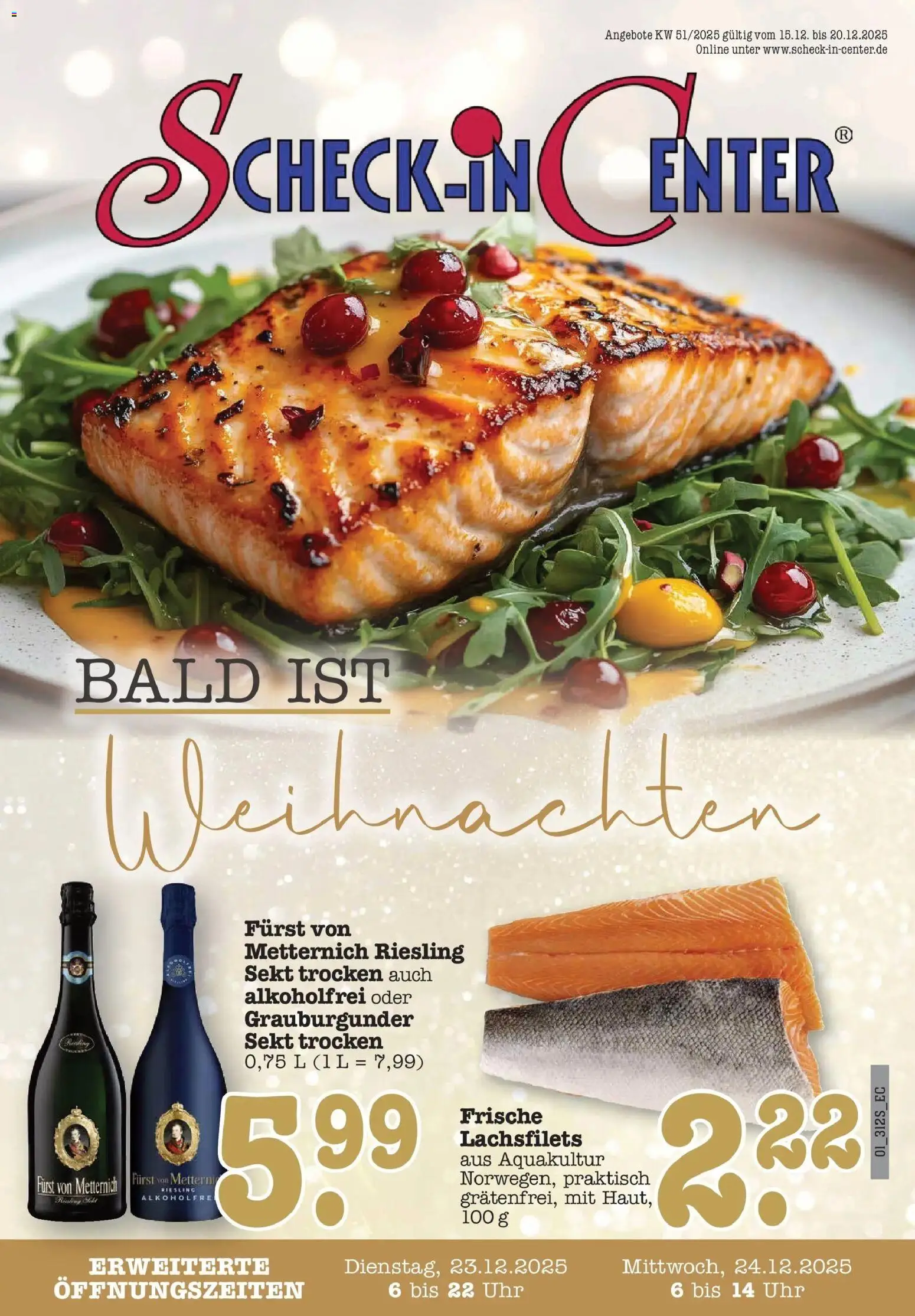 Vorschau von dem Prospekt des Geschäftes Edeka, gültig ab dem 15.12.2025 - Uhr, Sekt, Furst von metternich