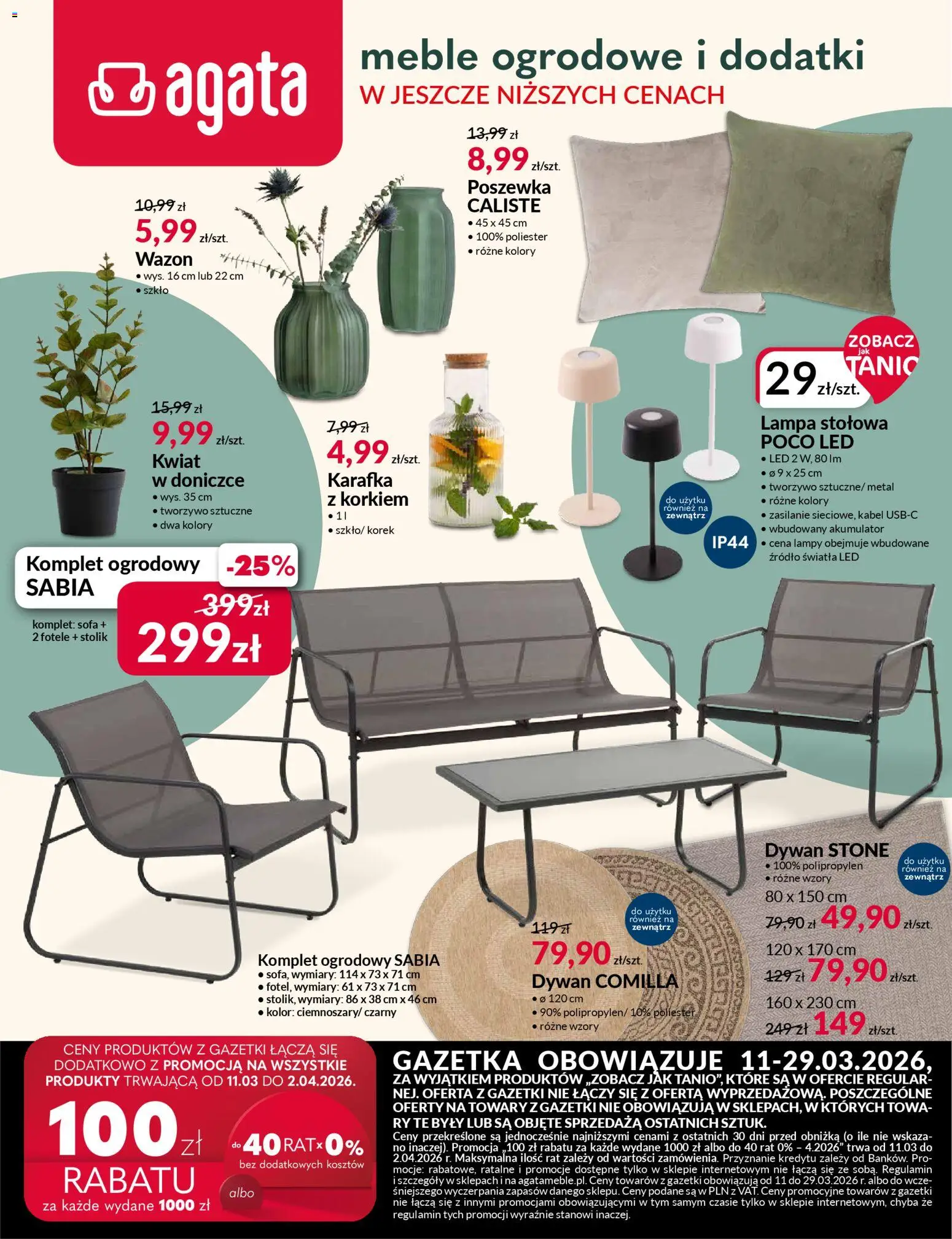 Pogląd gazetki "Salony Agata gazetka" ze sklepu Salony Agata ważnej od 11.03.2026