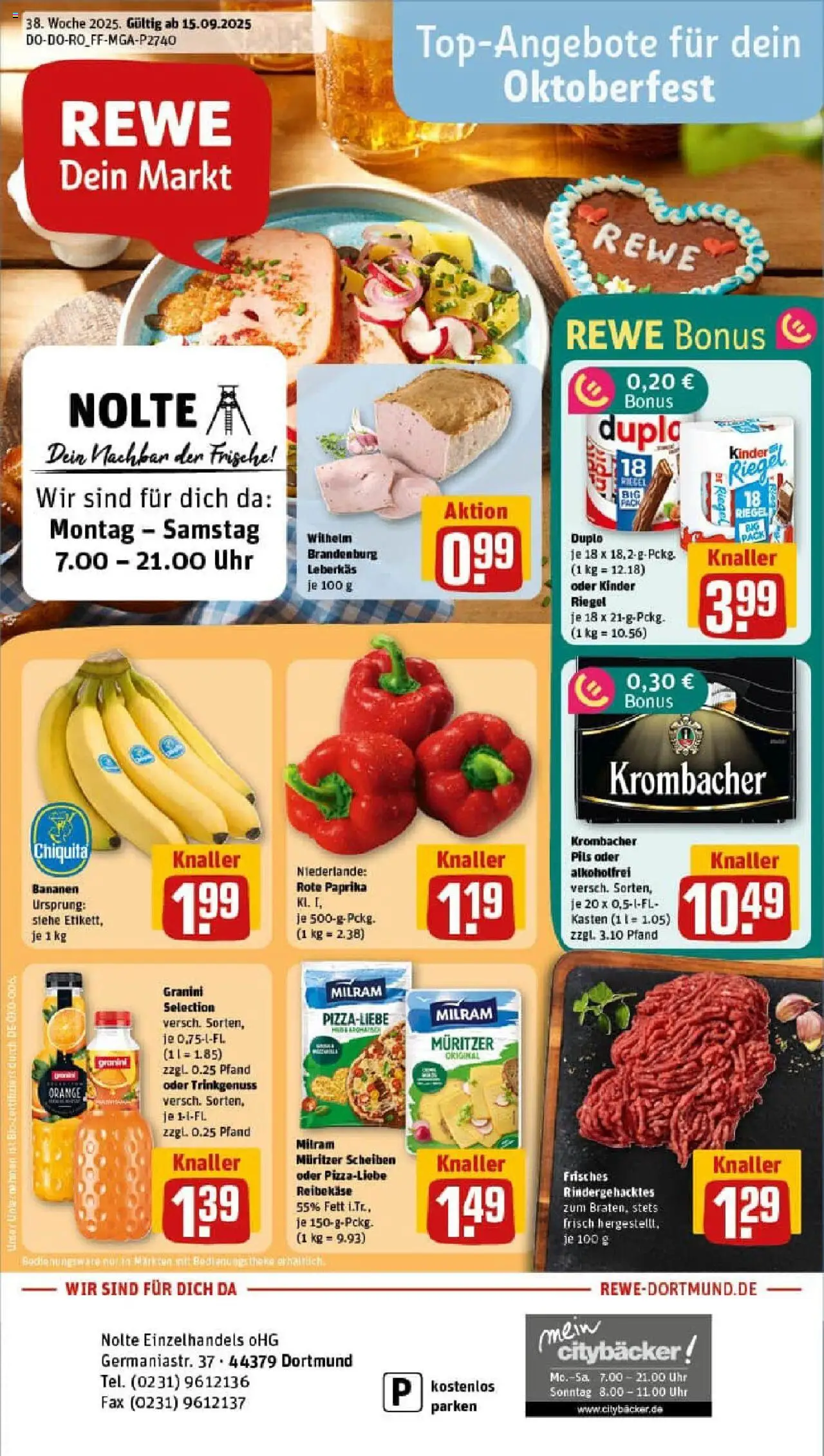 REWE Prospekt ab 14.09.2025 nächste Woche - Prospekt Dortmund	
