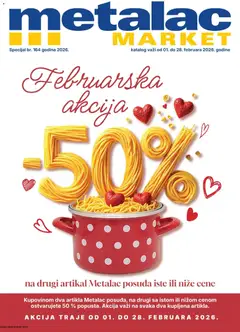 Pregled Metalac Market kataloga - važi od 01.02.2026
