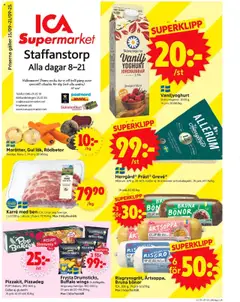 Förhandsgranska reklamblad Staffanstorp från butik ICA Supermarket gäller från 15/09/2025