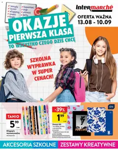 Pogląd gazetki "Okazje pierwsza klasa" ze sklepu Intermarche ważnej od 13.08.2025