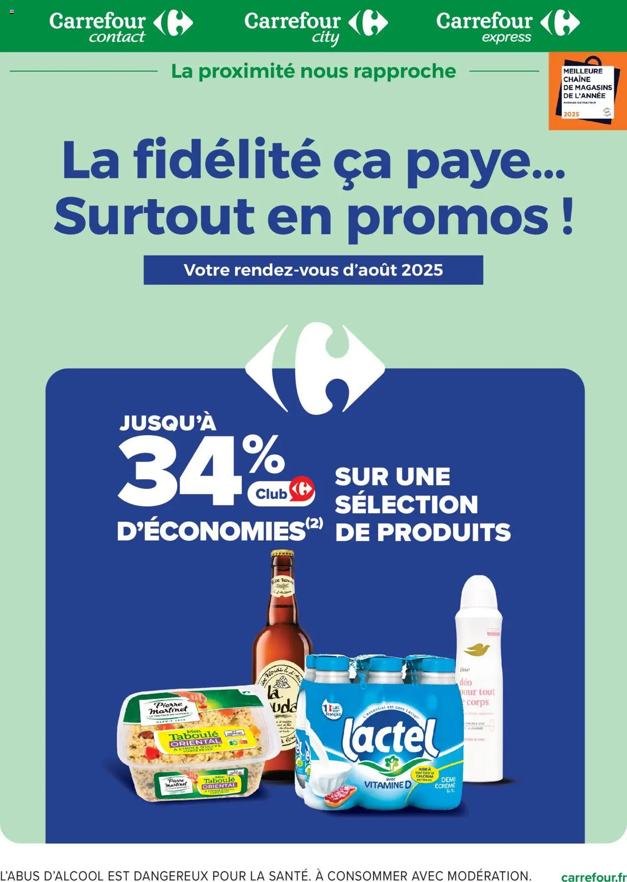Catalogue : La fidélité, ça paye de la boutique Carrefour contact valable du 01/08/2025 - Page numéro 1