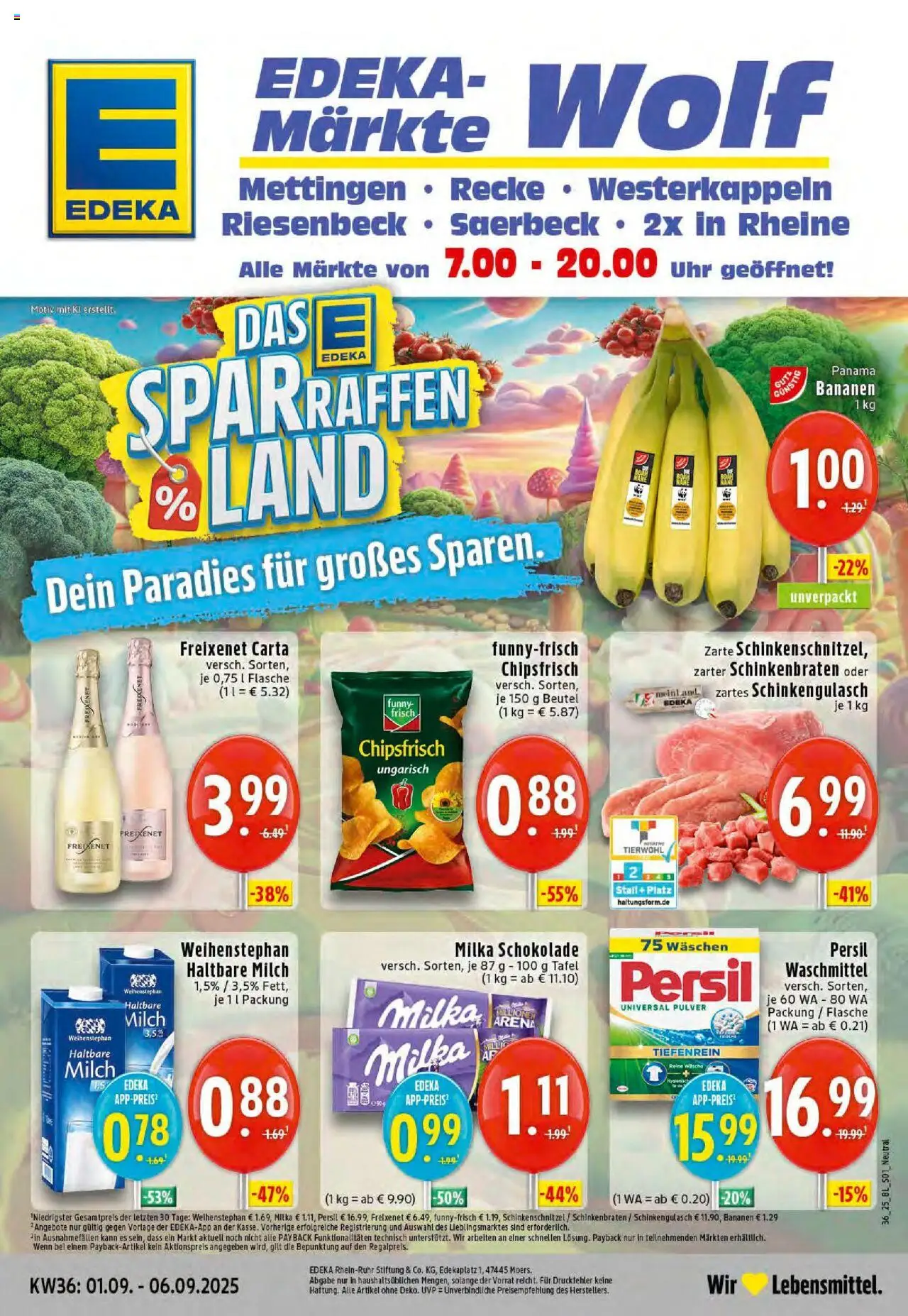 EDEKA Prospekt ab 01.09.2025 - Prospekt Saerbeck Online