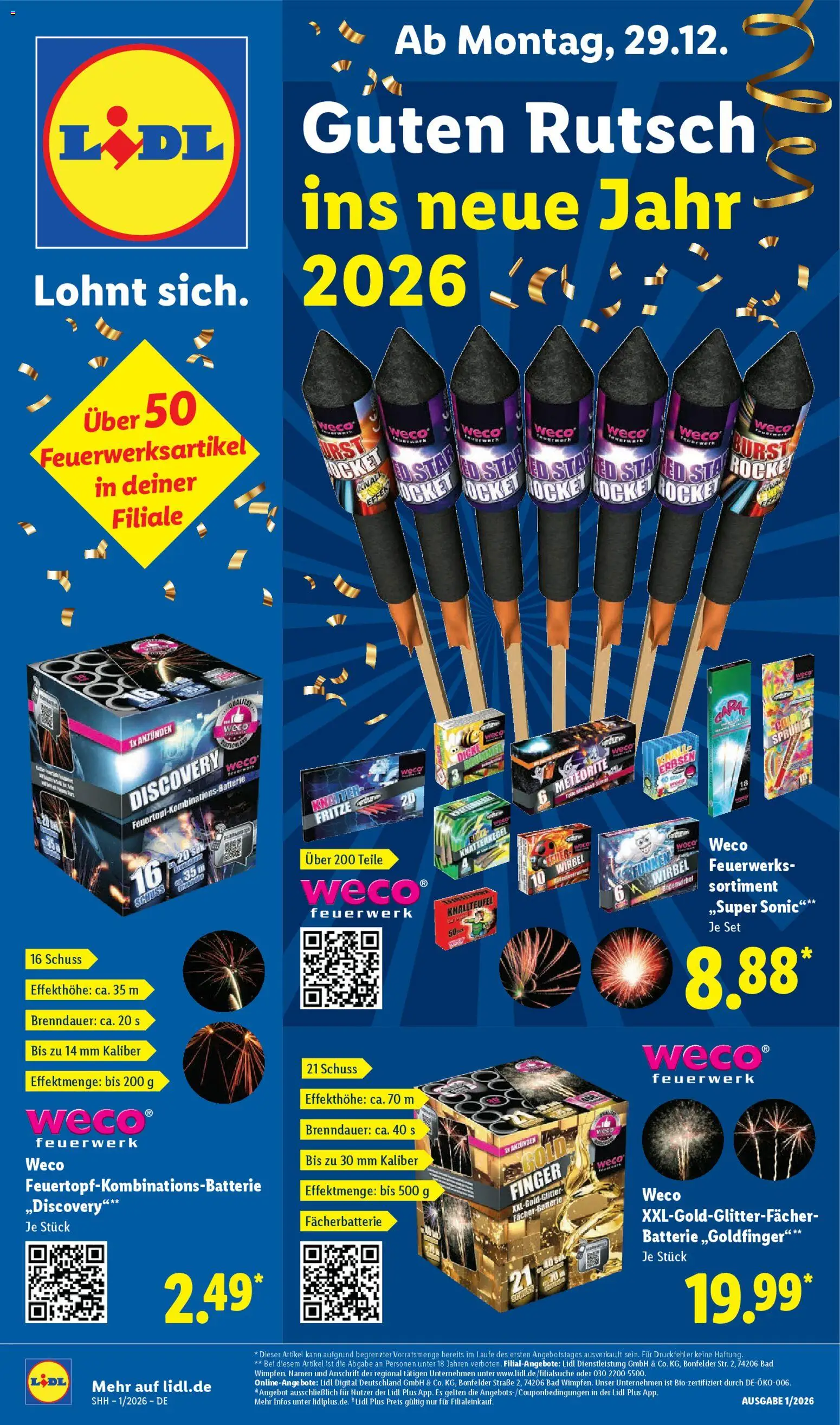 Vorschau von dem Prospekt des Geschäftes Lidl, gültig ab dem 29.12.2025 - Batterie, Bad, Erbsen