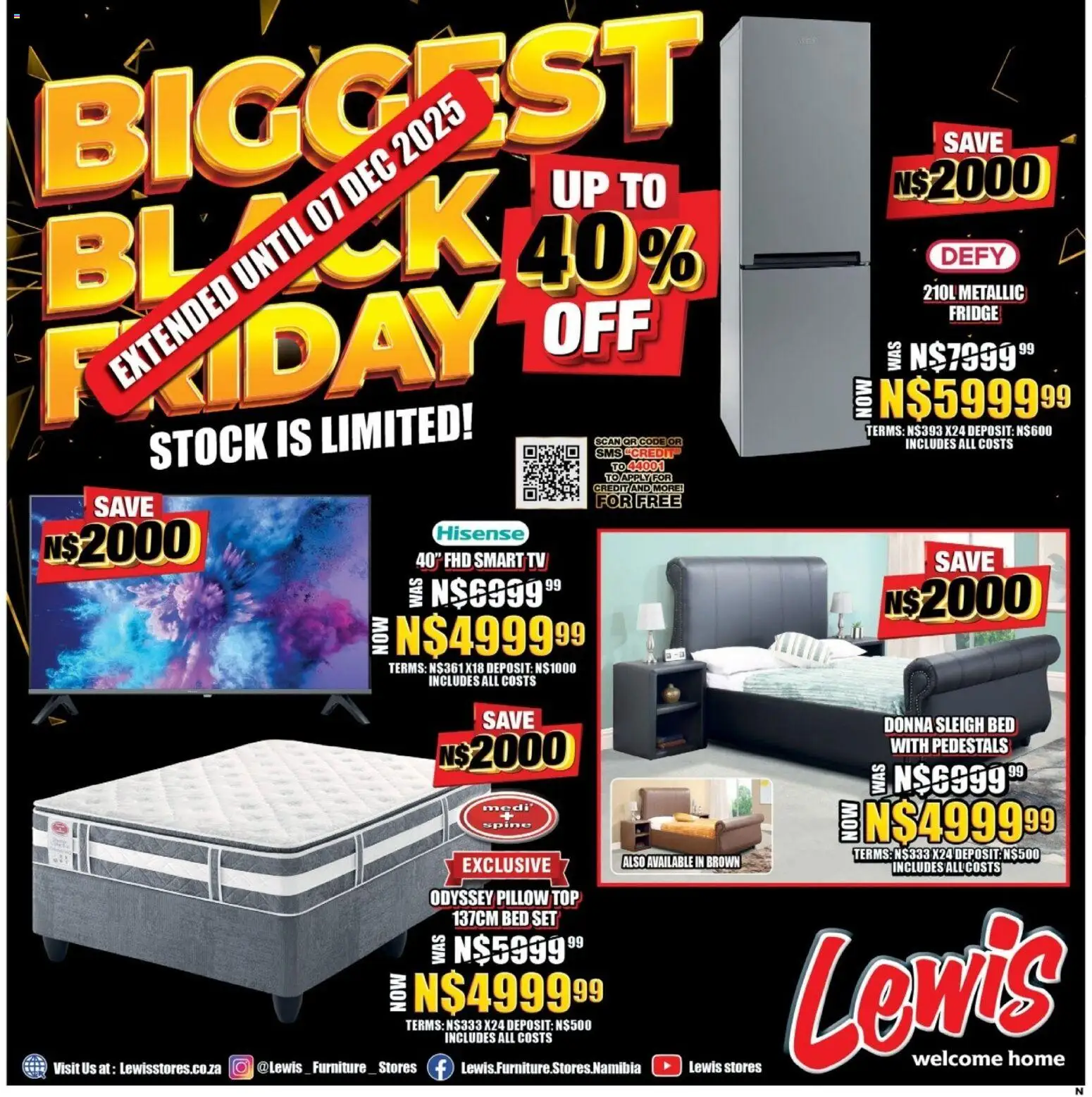 Preview of Lewis Stores flyer valid from 01/12/2025