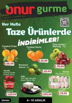 Onur Market Katalog Gurme - Istanbul 04.12.2025 - Broşürünün önizlemesi