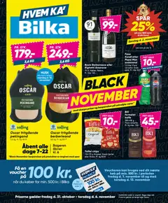Eksempel på tilbudsavis Black Friday fra butik Bilka gyldig fra 31/10/2025