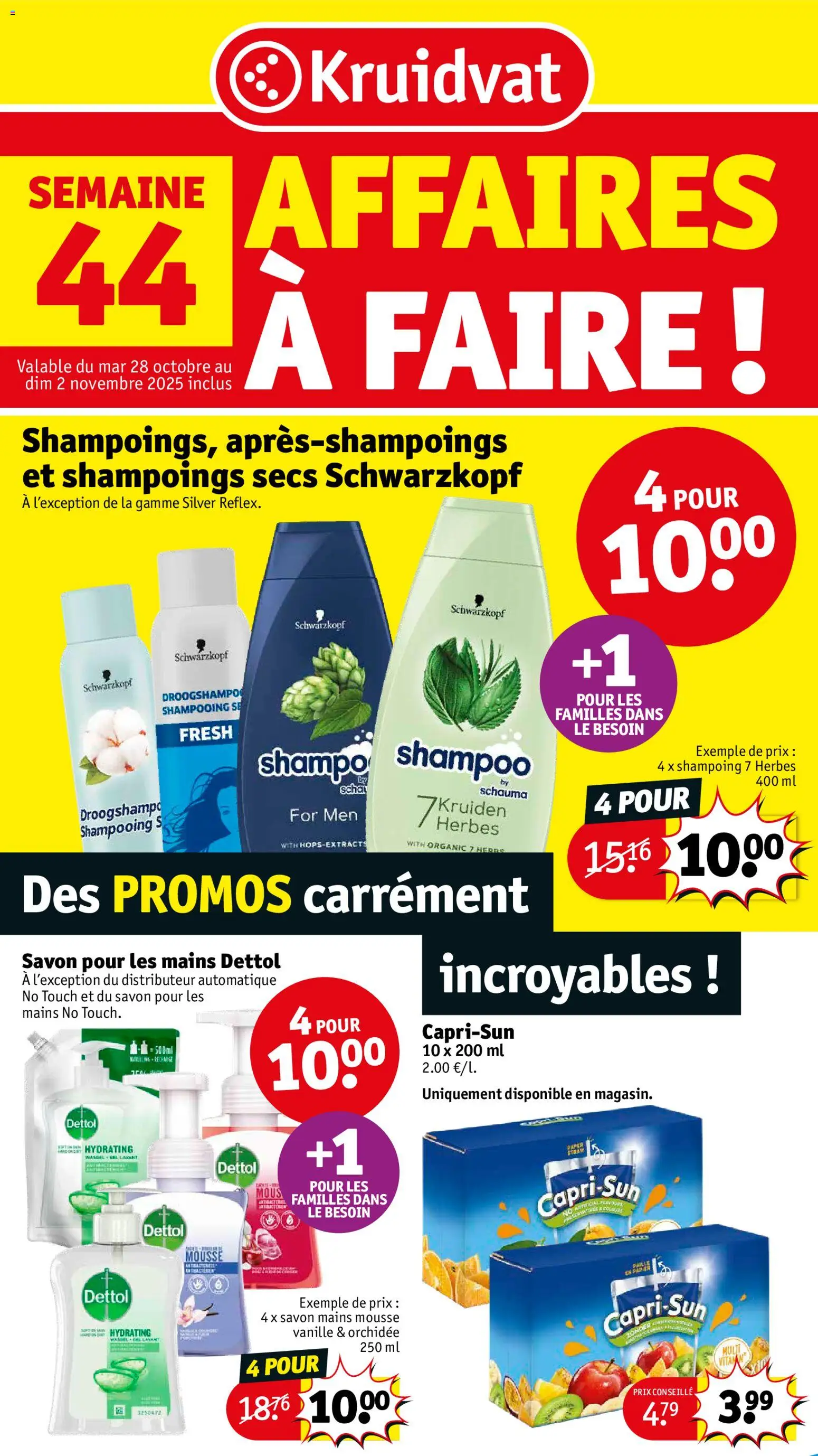 Kruidvat shop Folder de la semaine 44 geldig vanaf 28/10/2025 - Paginanummer 1