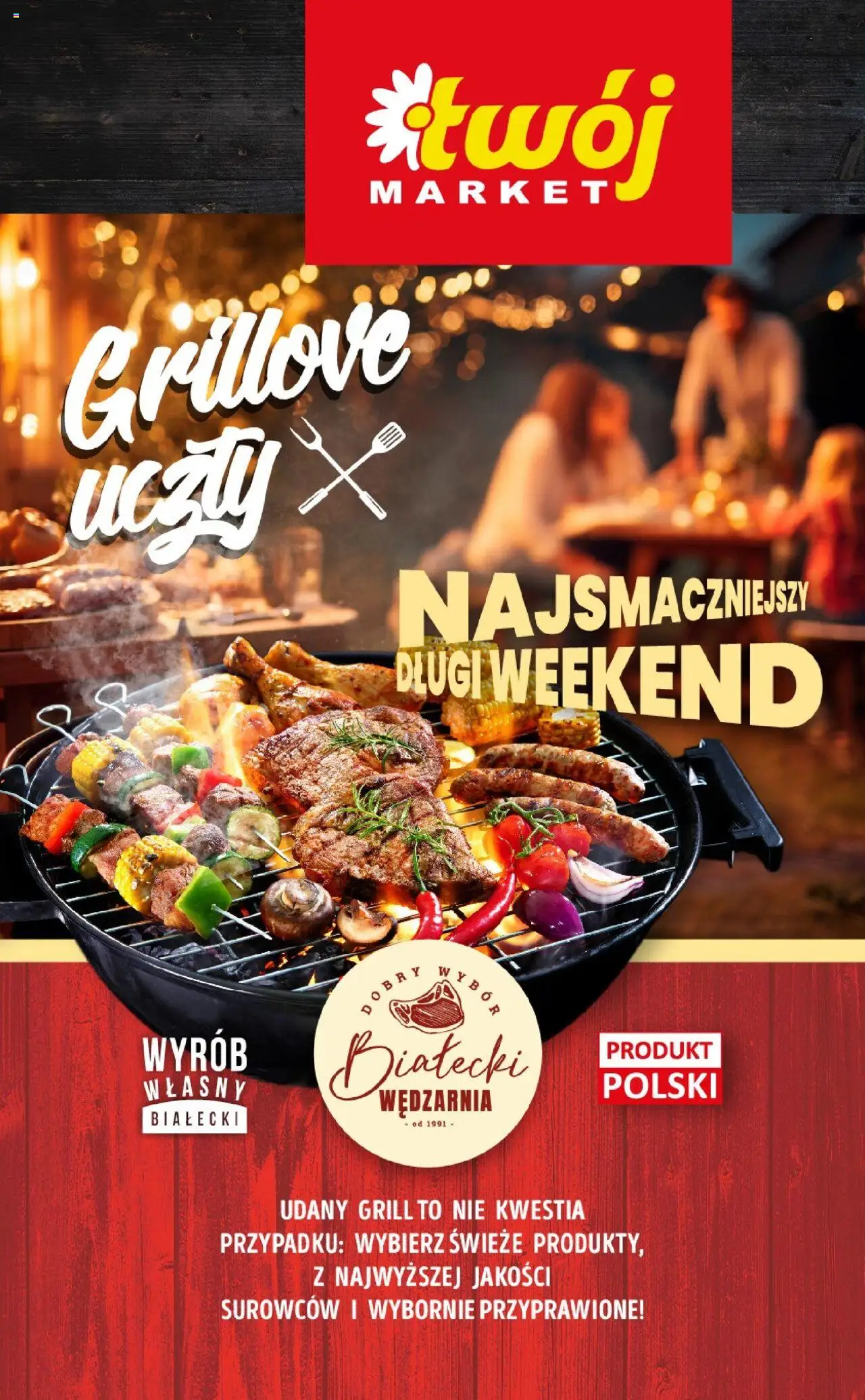 Twój Market Grill na weekend od 14.08.2025 - Nowa Gazetka - Numer strony 1 - Grill
