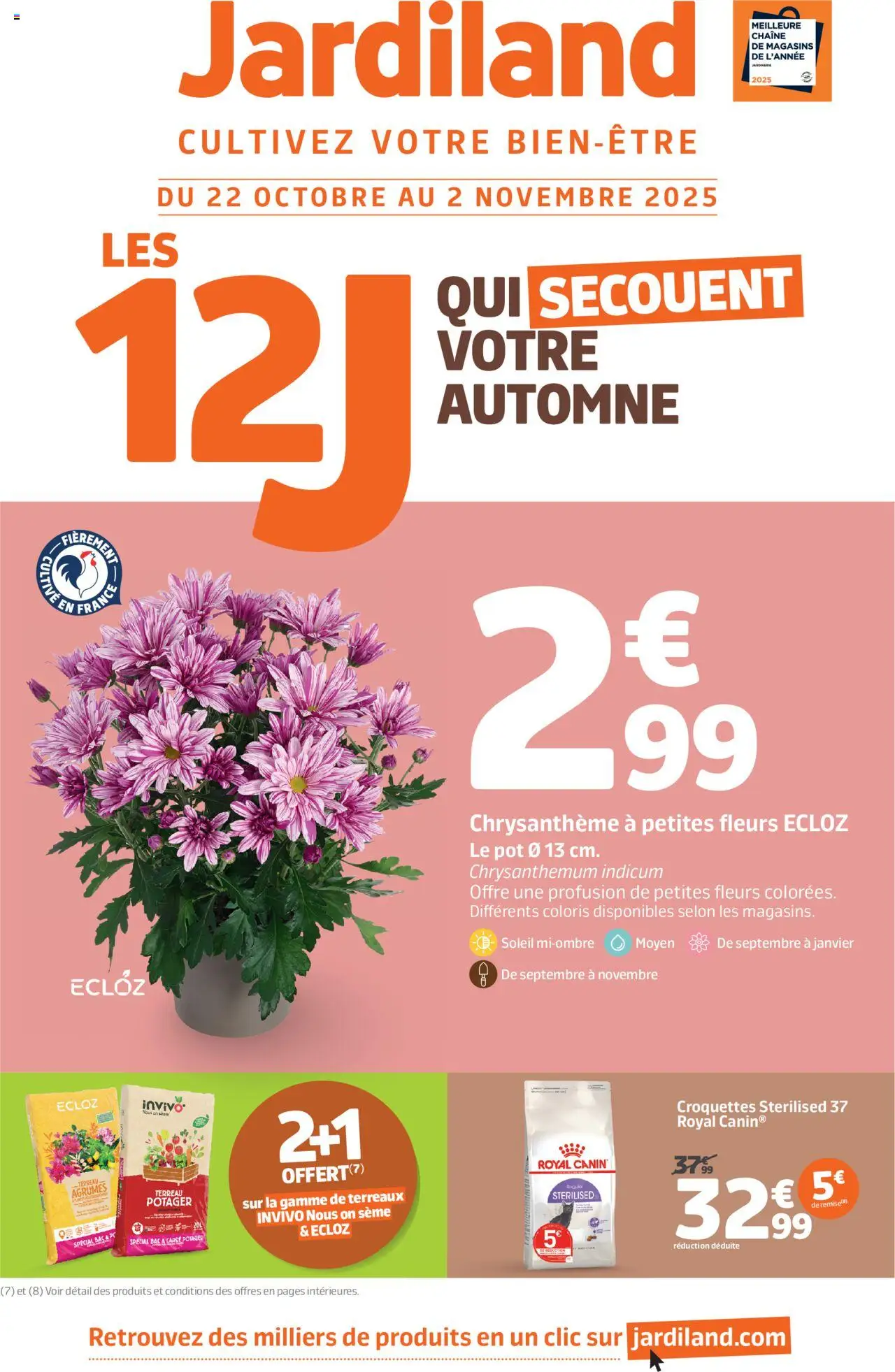 Catalogue de la boutique Jardiland valable du 22/10/2025 - Page numéro 1