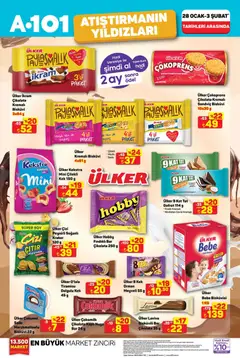 A101 Atıştırmanın Yıldızları 28.01.2026 - Broşürünün önizlemesi