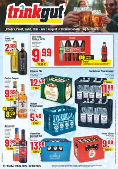 Vorschau von dem Prospekt des Geschäftes Trinkgut, gültig ab dem 28.07.2025