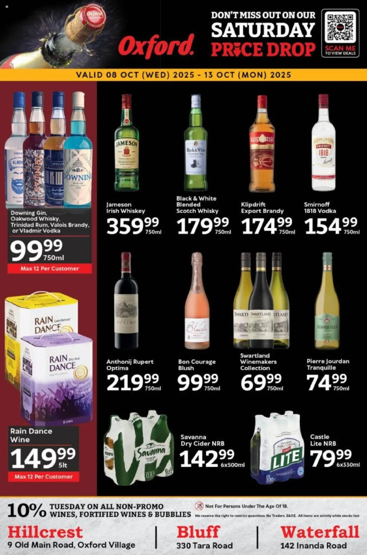 Oxford Freshmarket Liquormarket Deals from 08/10 - 13/10/2025 > Promotions