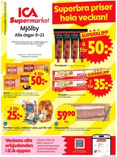 Förhandsgranska reklamblad Mjölby från butik ICA Supermarket gäller från 17/11/2025