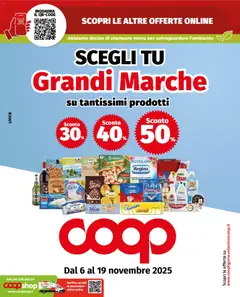 Anteprima dell'opuscolo Volantino Grandi marche - Genova dal negozio COOP valido da 06/11/2025