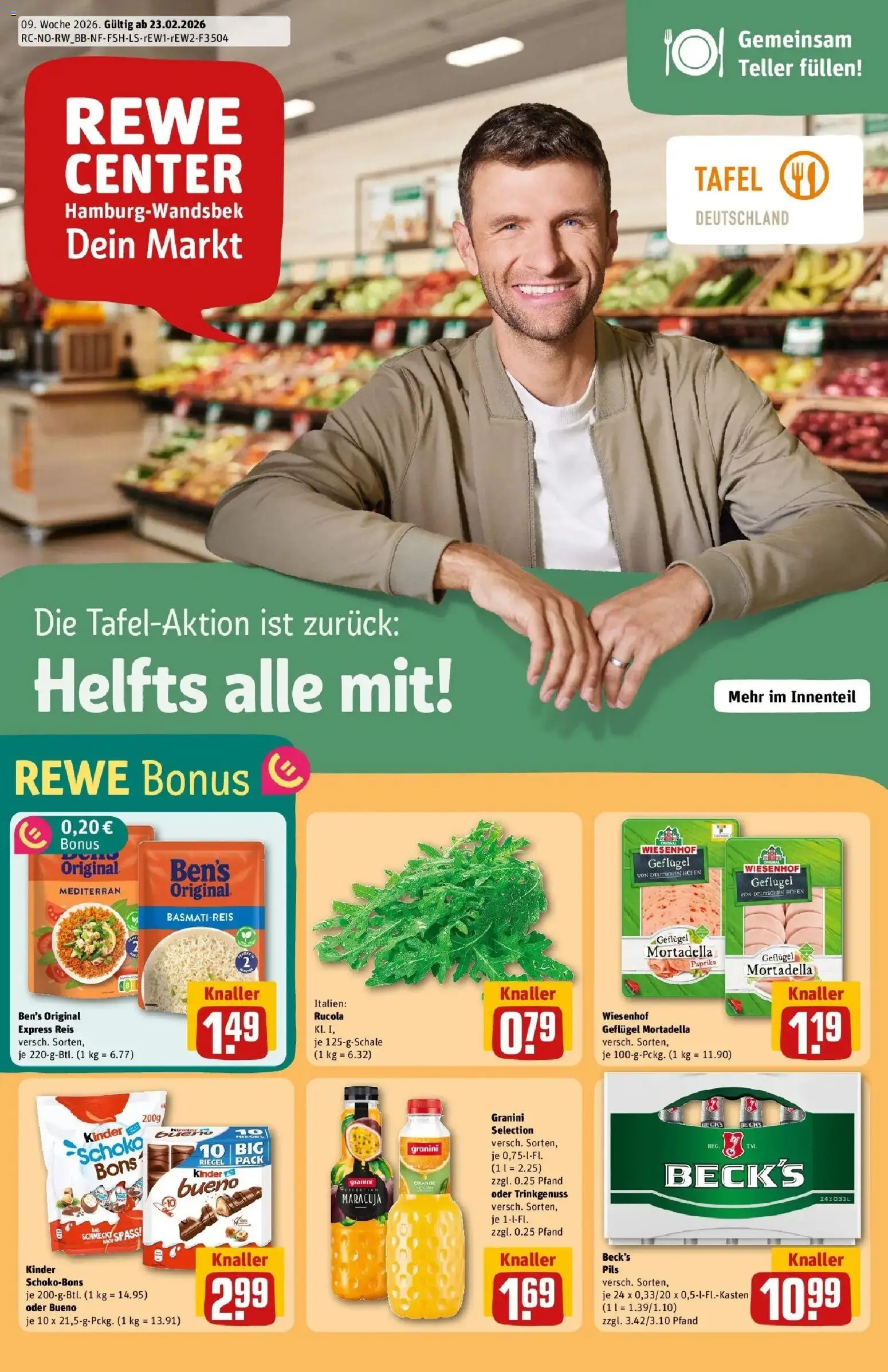 Vorschau von dem Prospekt des Geschäftes Rewe, gültig ab dem 22.02.2026