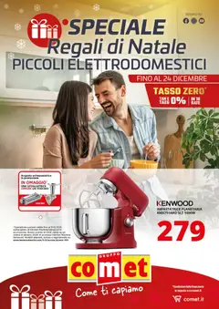 Anteprima dell'opuscolo Volantino Piccoli Elettrodomestici Caffè e Cucina dal negozio Comet valido da 01/12/2025
