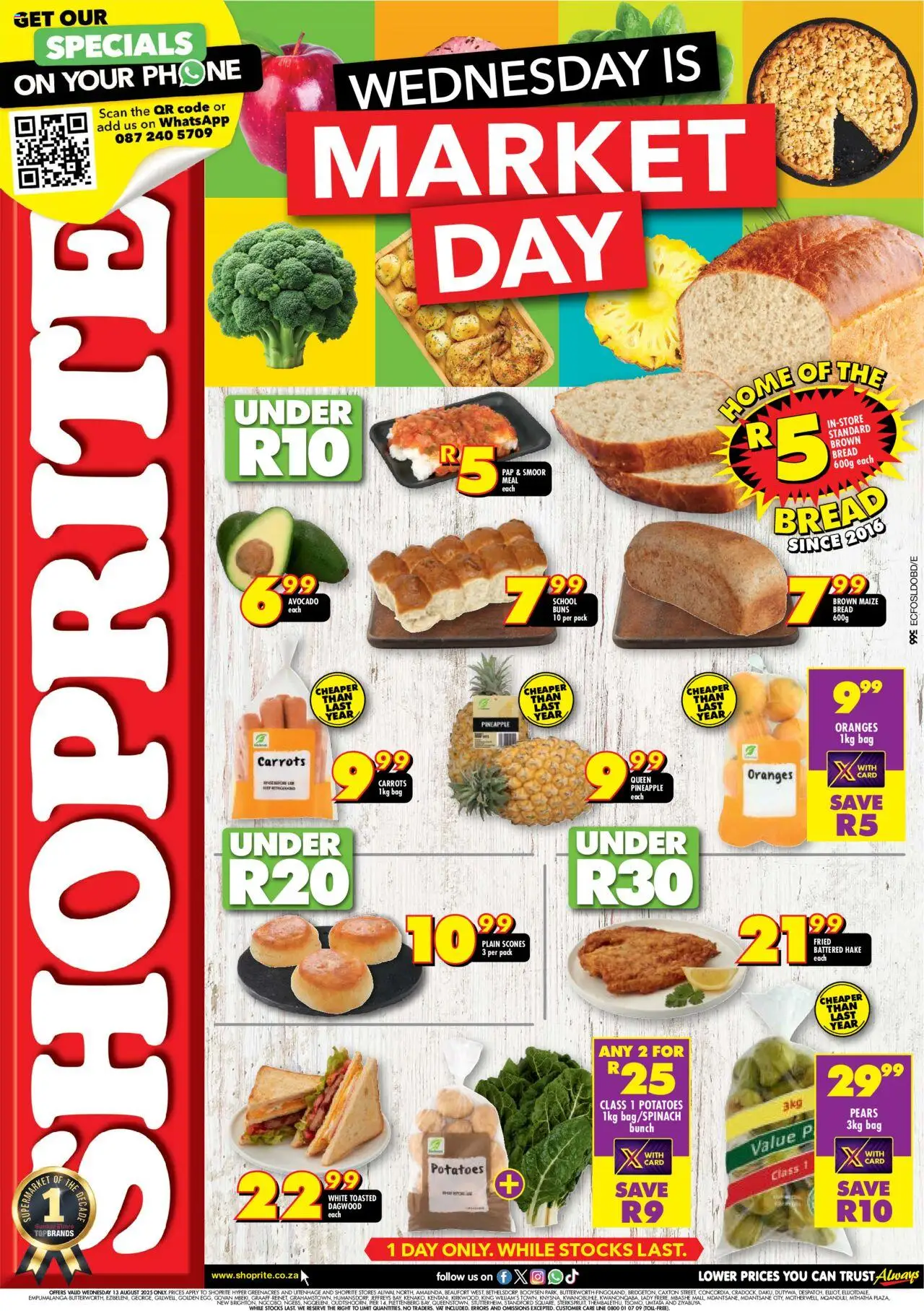 Shoprite Eastern Cape - Market Day Deals 13/08 - 13/08/2025 >> Catalogue