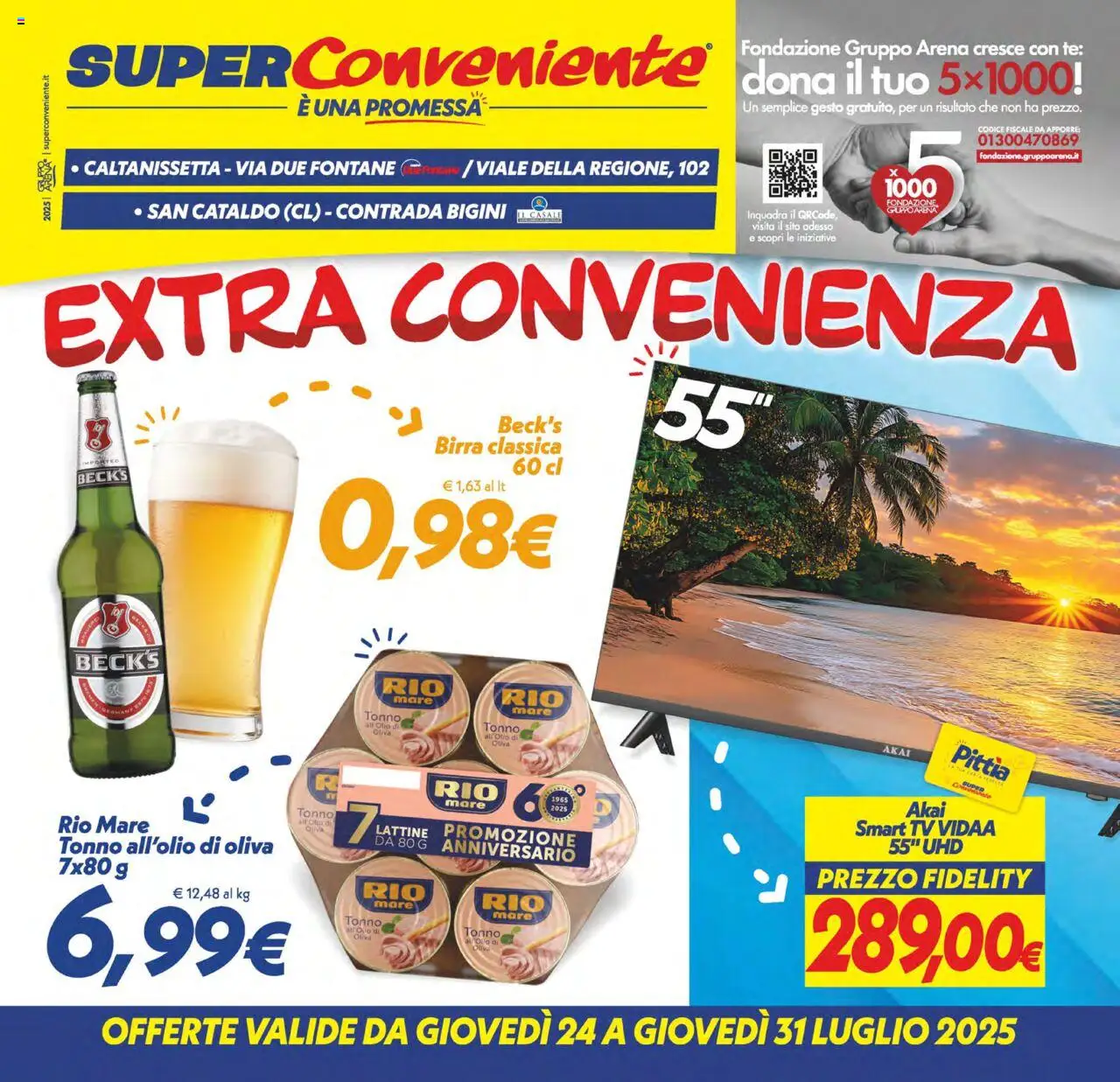 Volantino SuperConveniente valido da 24/07/2025 numero di pagina 1