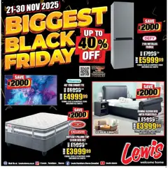 Preview of Lewis Stores flyer valid from 21/11/2025