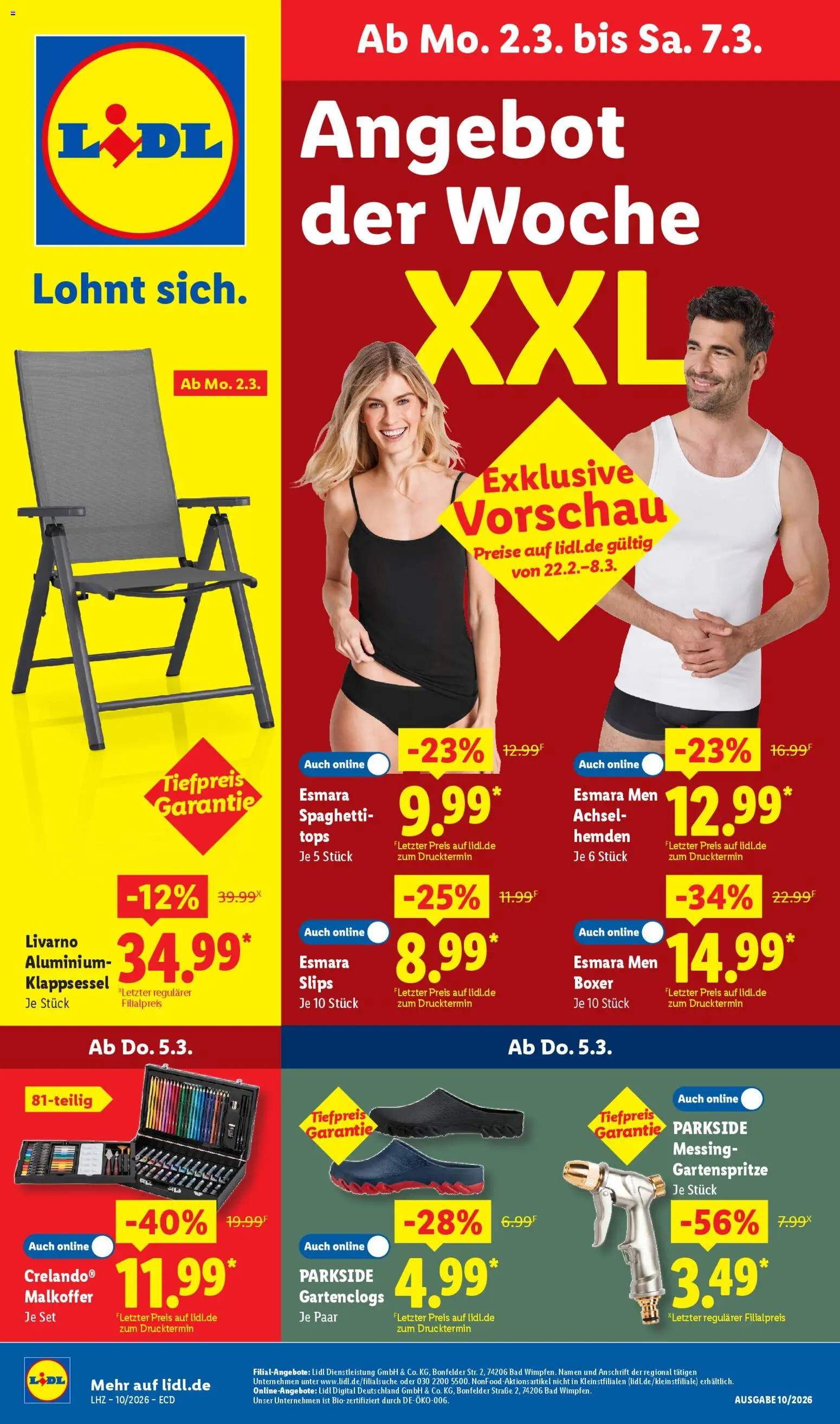 Vorschau von dem Prospekt des Geschäftes Lidl, gültig ab dem 02.03.2026
