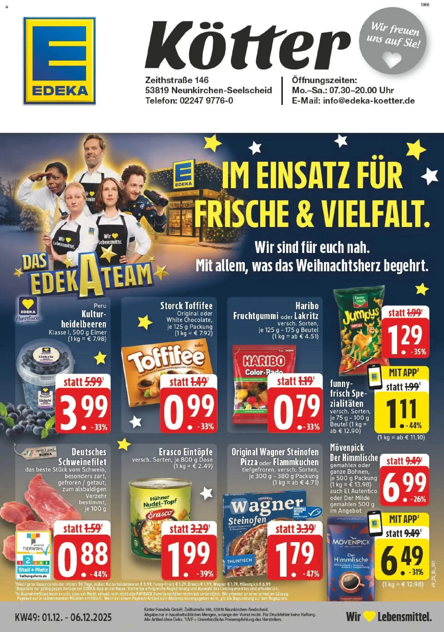 Vorschau von dem Prospekt des Geschäftes Edeka, gültig ab dem 01.12.2025