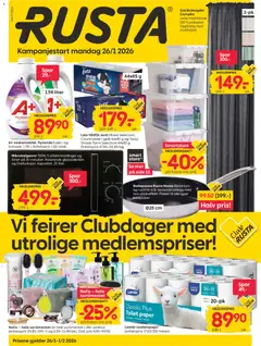 Forhåndsvis Kundeavis fra butikk Rusta gyldig fra 26/01/2026