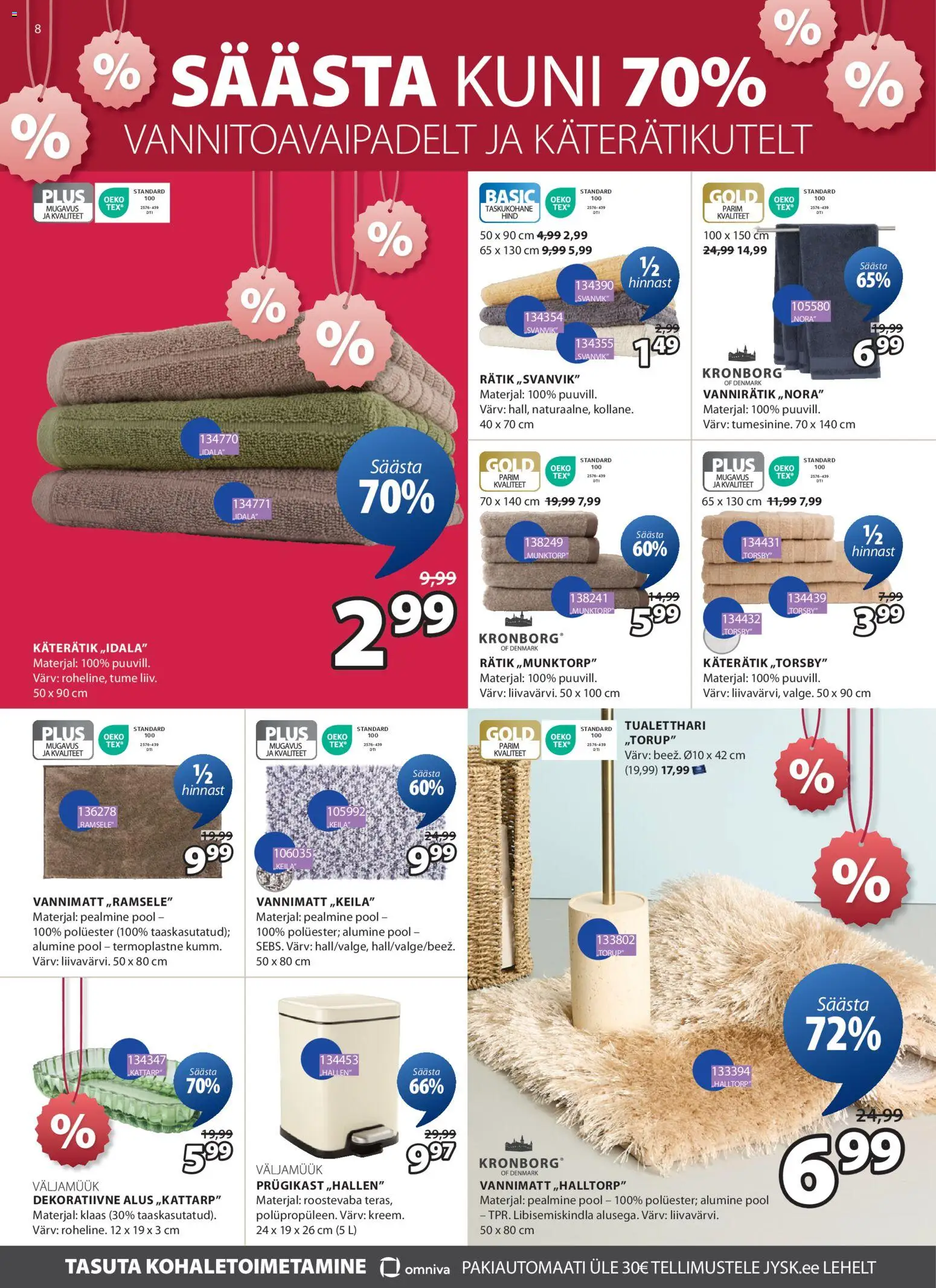 JYSK kliendilehe eelvaade alates 2026.01.06