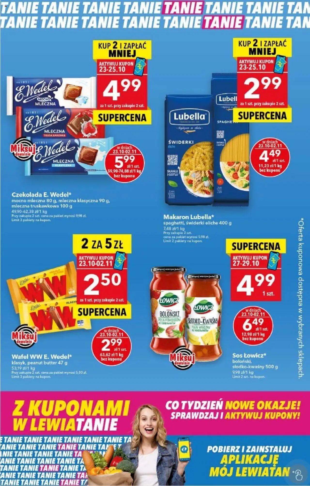 Lewiatan gazetka od 23.10.2025 - Promocje "Z Kuponami w Lewiatanie" - Numer strony 1