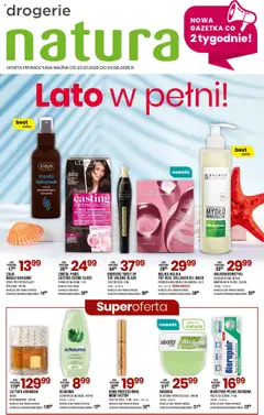 Pogląd gazetki "Gazetka" ze sklepu Drogerie Natura ważnej od 23.07.2025